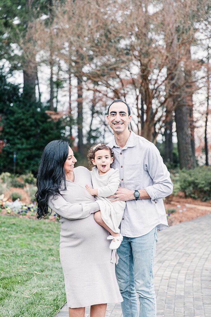 WRAL Azalea Garden Family and Maternity Session; Clara Farag Photography; natural light photographer Raleigh, NC;