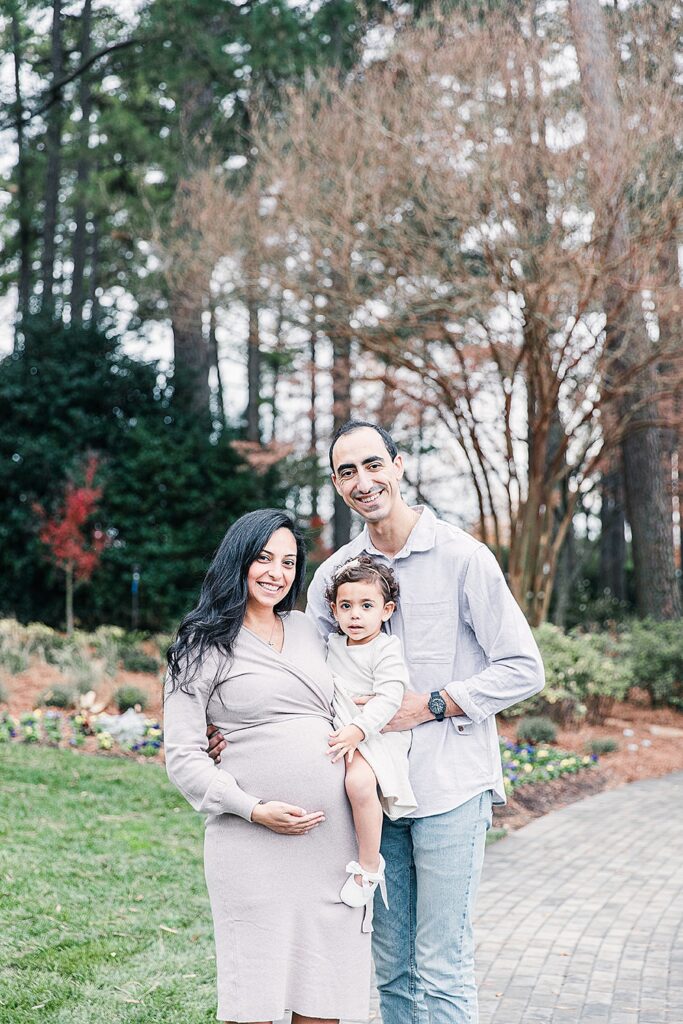 WRAL Azalea Garden Family and Maternity Session; Clara Farag Photography; natural light photographer Raleigh, NC;