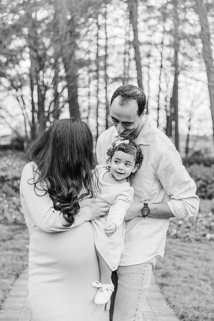 WRAL Azalea Garden Family and Maternity Session; Clara Farag Photography; natural light photographer Raleigh, NC;