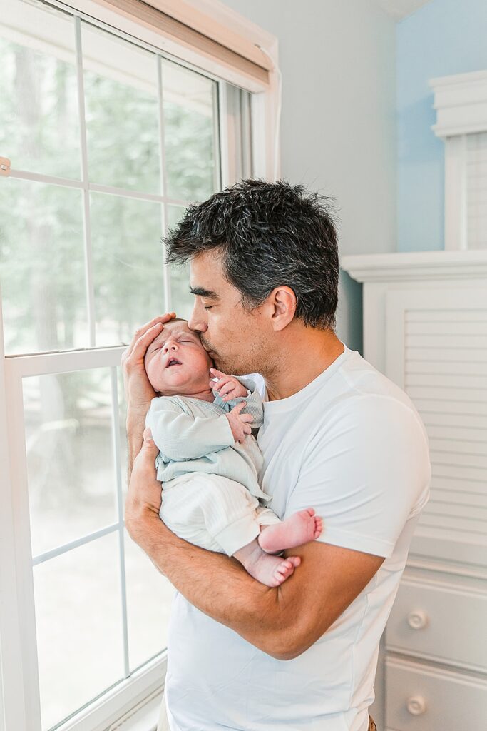 Advantages of At-Home Newborn Sessions for Your Family; Clara Farag Photography; natural light photographer Raleigh, NC;