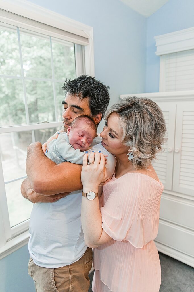 Advantages of At-Home Newborn Sessions for Your Family; Clara Farag Photography; natural light photographer Raleigh, NC;